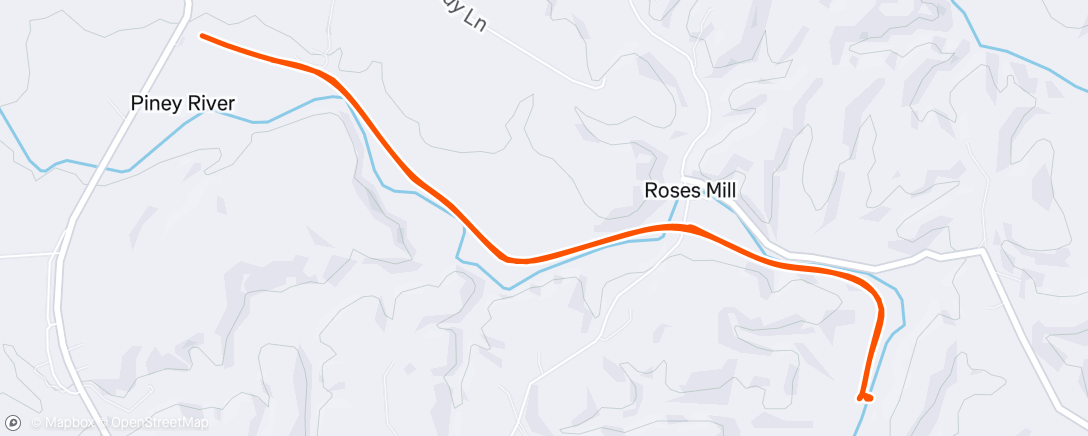 Map of the activity, Morning Ride