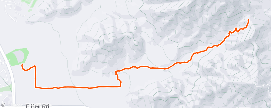 Map of the activity, Morning Trail Run