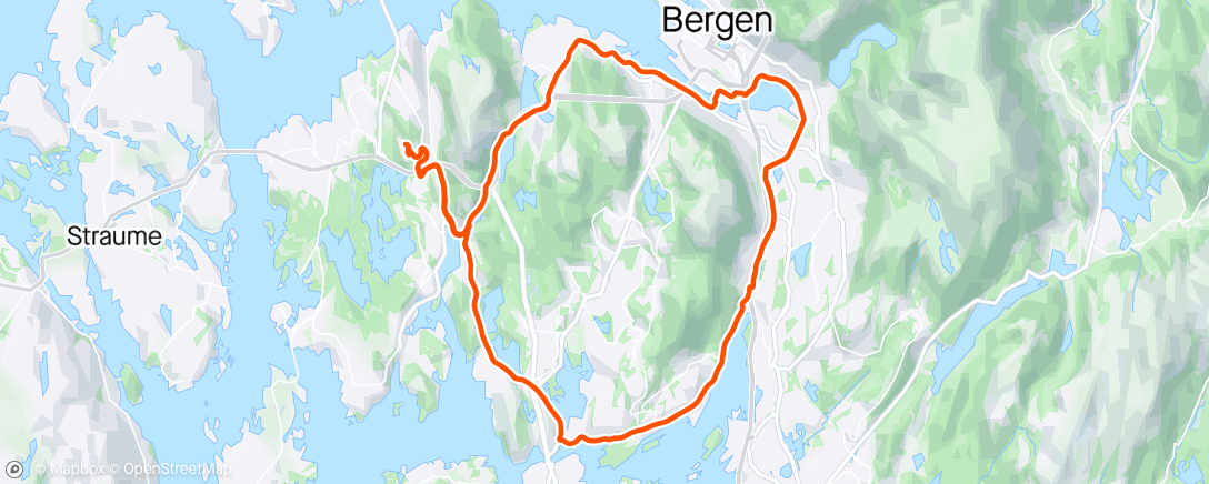Map of the activity, Løvstakken rundt