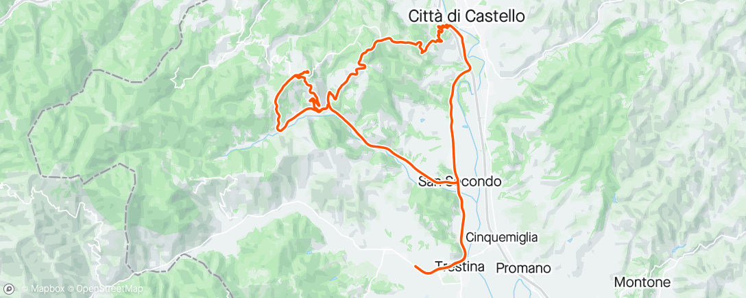 Карта физической активности (Montesca Ciciliano monte smt)