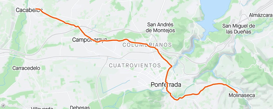 活动地图，Molinaseca-Cacabelos