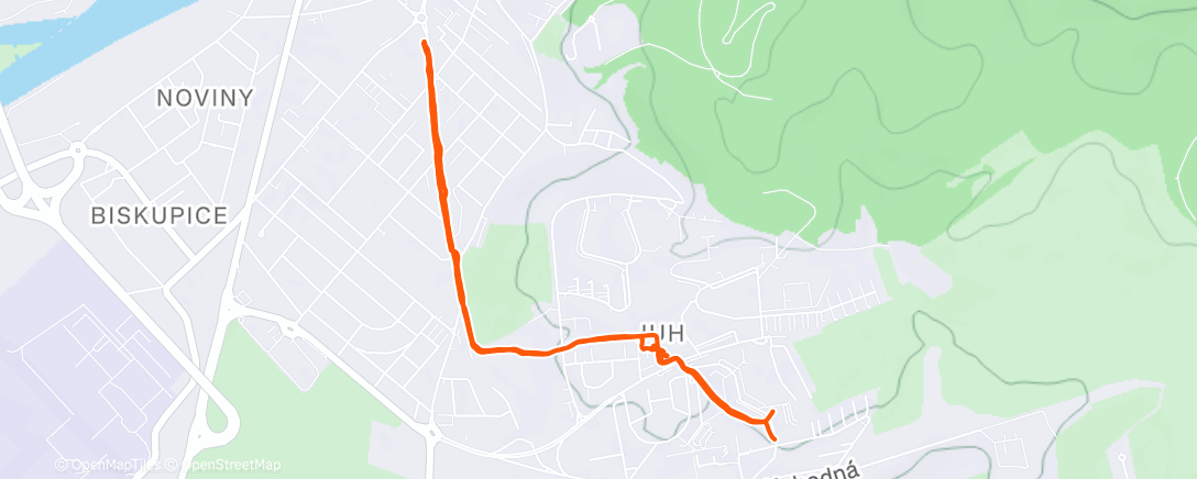 Map of the activity, Afternoon Walk