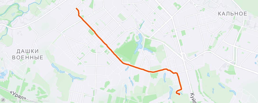 Map of the activity, Morning Walk