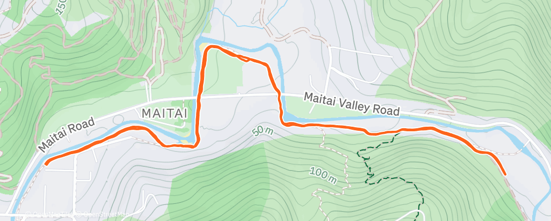 Map of the activity, Nelson Walk