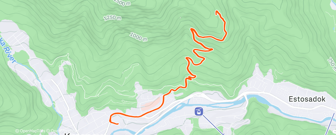 Карта физической активности (Трейлраннинг (день))