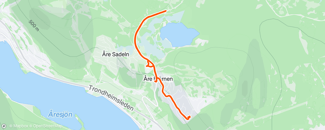 Map of the activity, Morning Walk