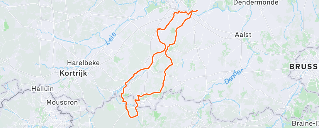 「Als ge goe zijt rijde ni plat... Helaas, plat」活動的地圖