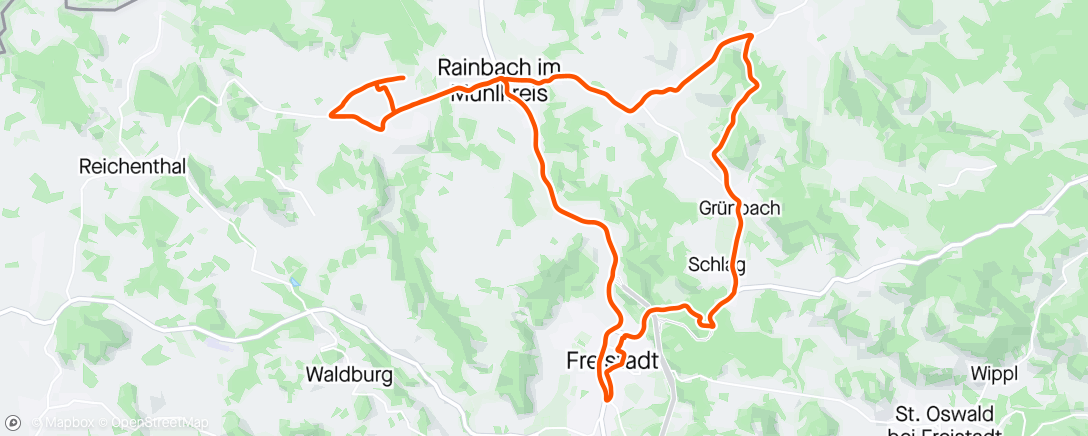 Map of the activity, Freistadt - Lichtenau - Summerau - Freistadt