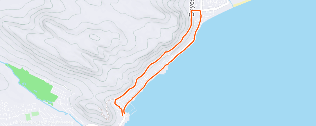 Map of the activity, Morning Run
