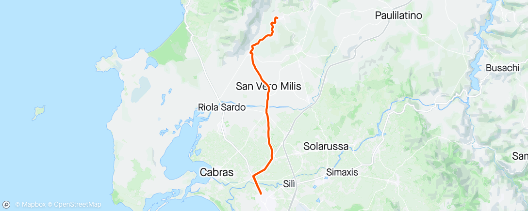 Map of the activity, ☀️ Oristano, Sardegna Giro pomeridiano