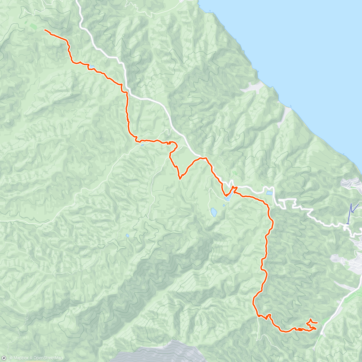 Map of the activity, Trans Catalina Day 1