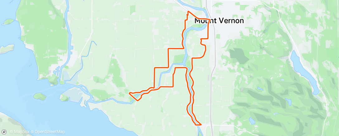 Map of the activity, Lunch Ride