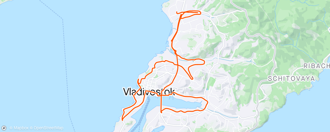 Map of the activity, 25 День БК вечерний прогон Evening Ride