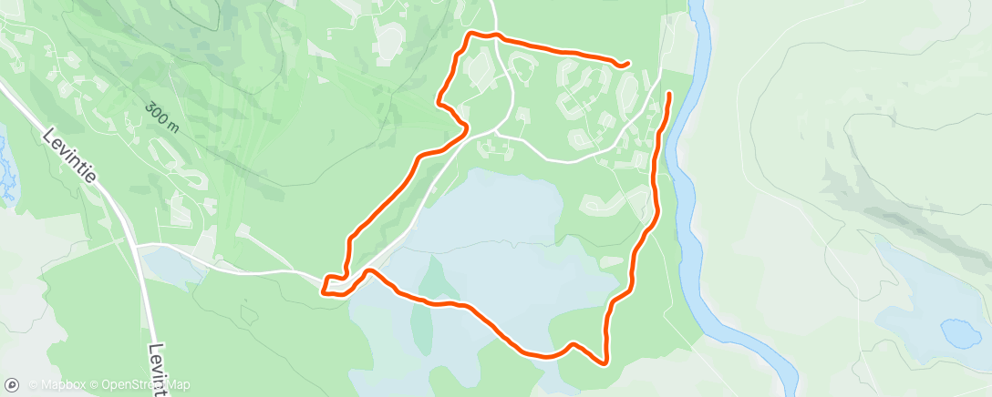 Map of the activity, Afternoon Nordic Ski