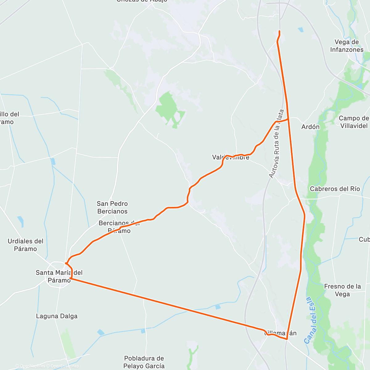 Map of the activity, Morning Ride