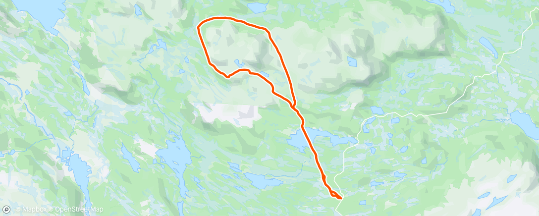 Map of the activity, Rundt Djuptjernkampen med Hege