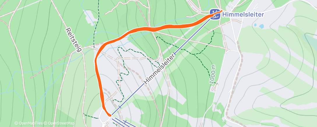 Map of the activity, Skitour am Morgen