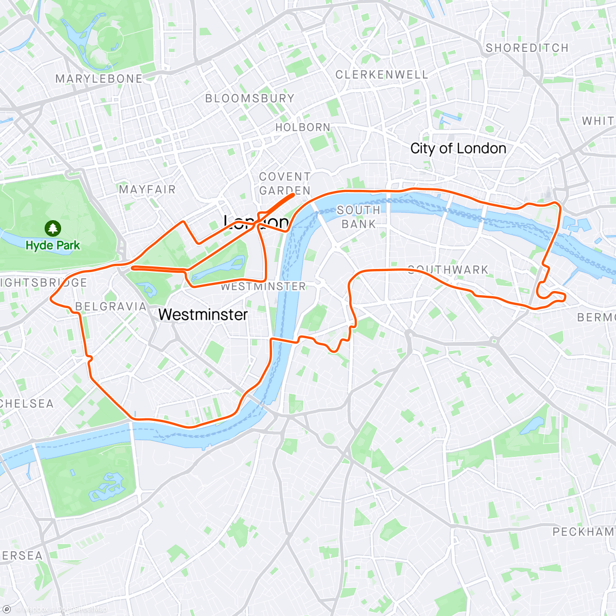 Mapa de la actividad (Zwift - Greatest London Flat in London)