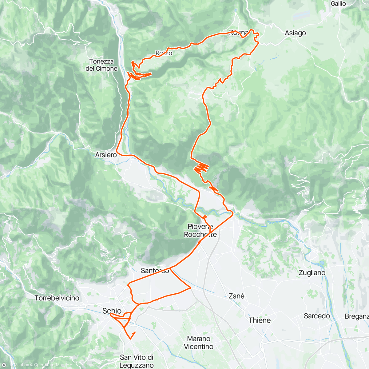 Map of the activity, Caffè ☕️ a Canove con i tusi
