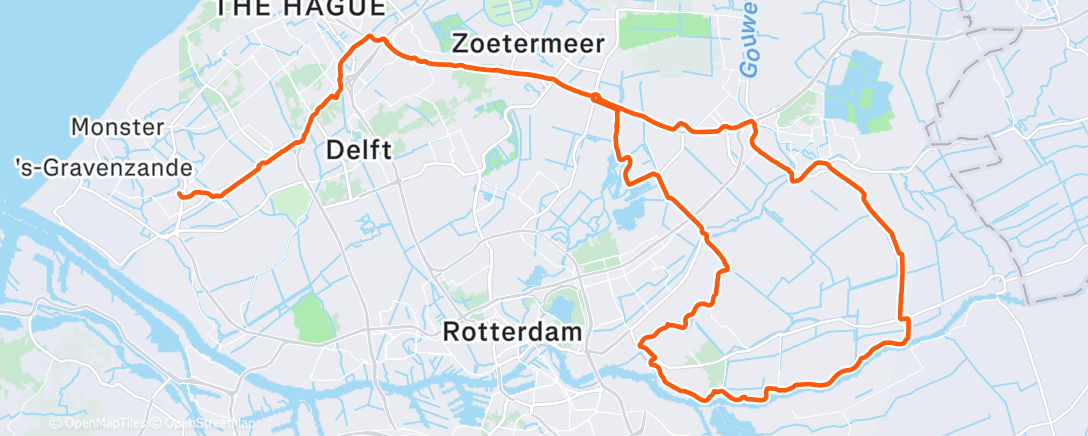 Map of the activity, Morning Ride