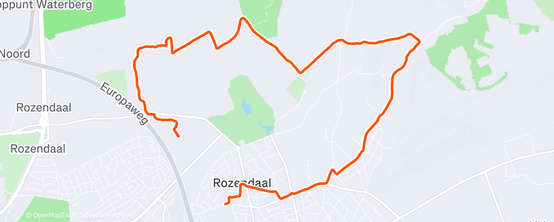 Карта физической активности (Afternoon Run)