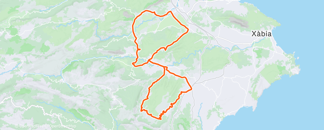 Map of the activity, Lunch Ride