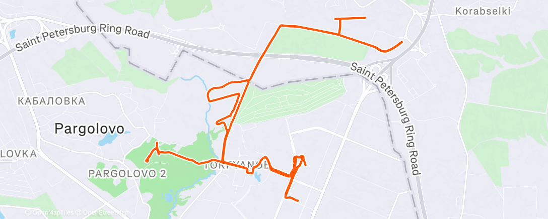 Map of the activity, Горный велозаезд (после обеда)