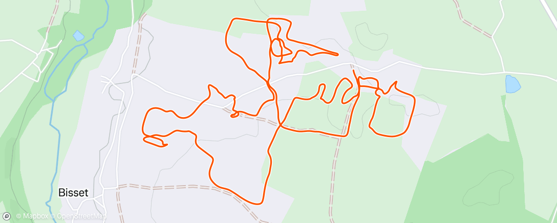 Map of the activity, Morning Walk