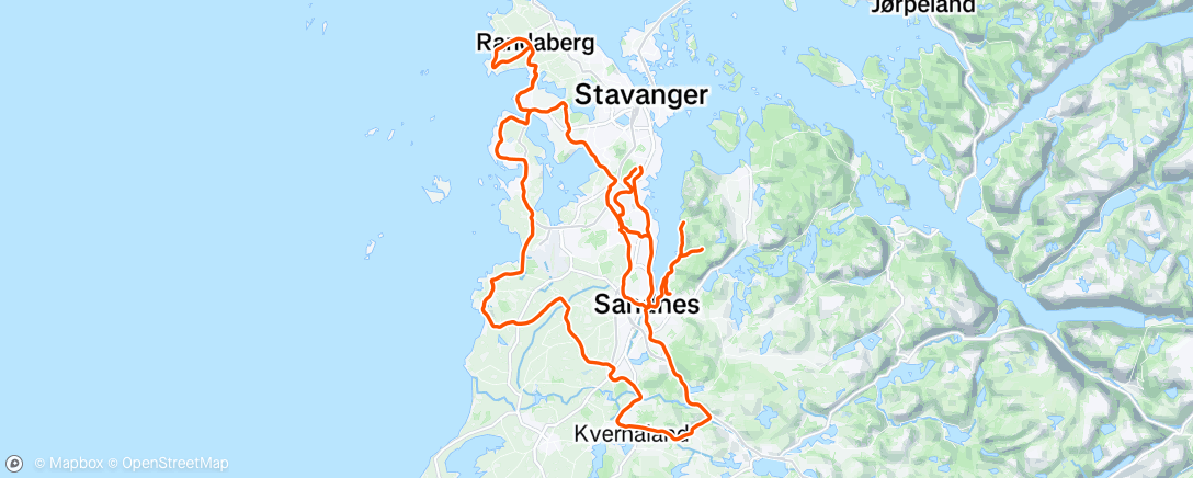 Map of the activity, Morning Ride