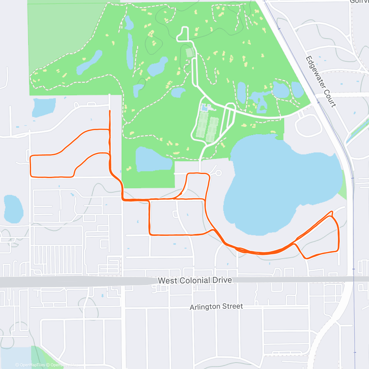 Map of the activity, Lunch Run: Christmas Eve day🎄 Family run/bike 🥰 in warm Fla 😃