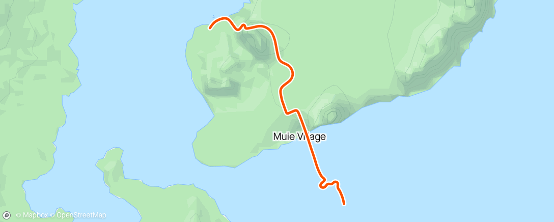 アクティビティ「Zwift - Mountain Route in Watopia」の地図