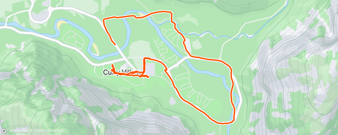 Map of the activity, Lunch Ride