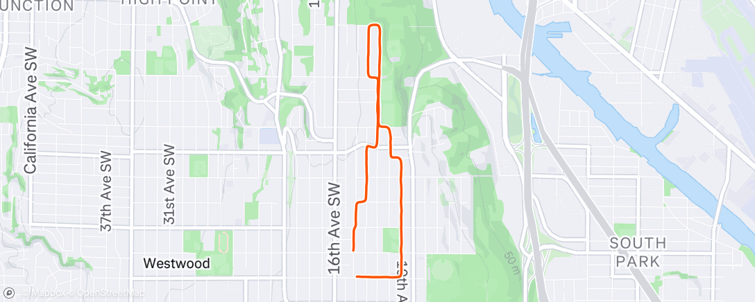 Map of the activity, Morning Hike