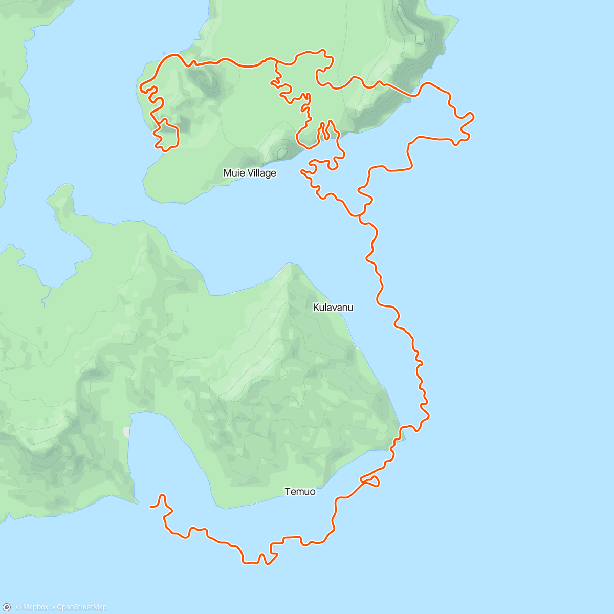 Mapa da atividade, Zwift - Pacer Group Ride: Triple Flat Loops in Watopia with Genie