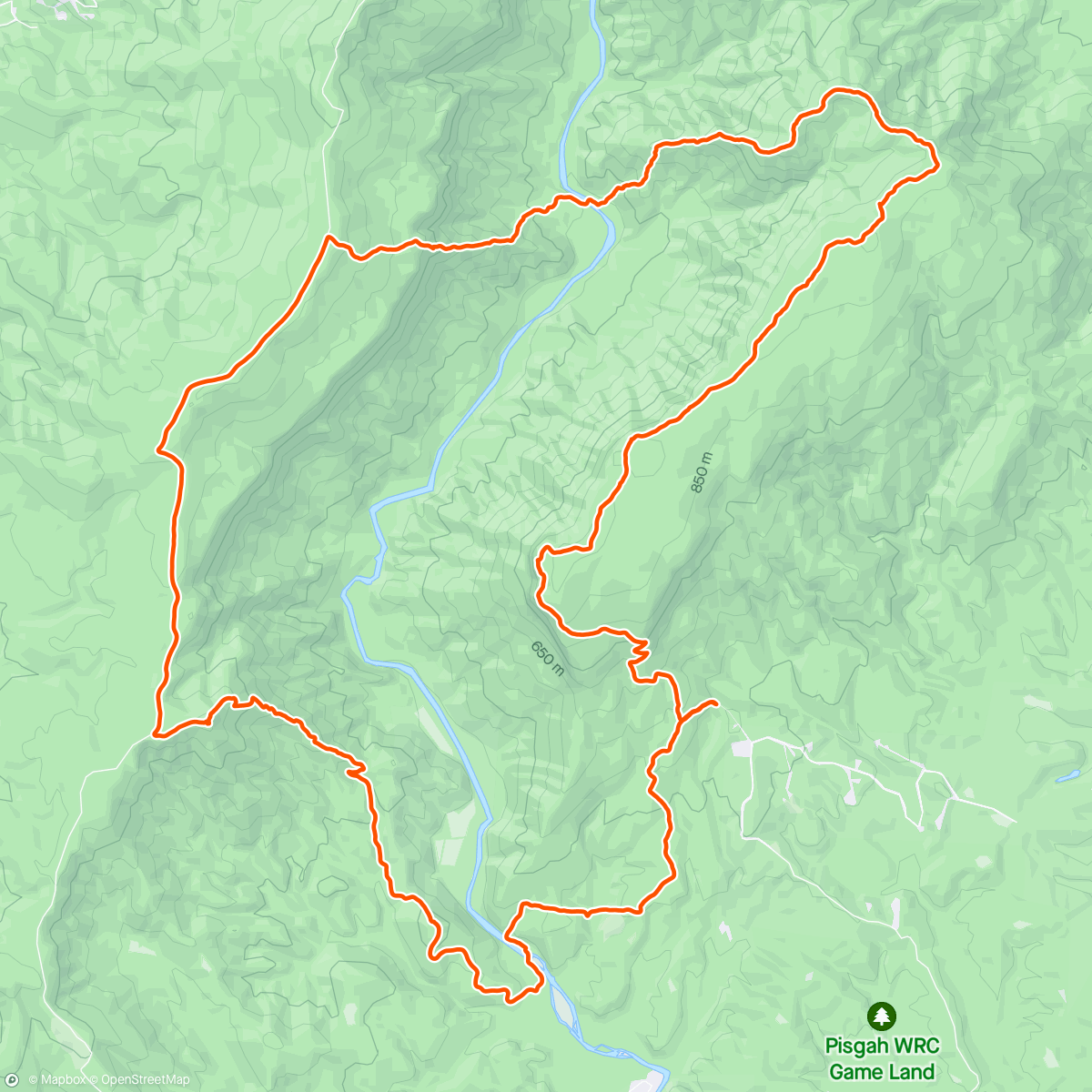 Карта физической активности (Linville Gorge: Shortbricpinchacle)
