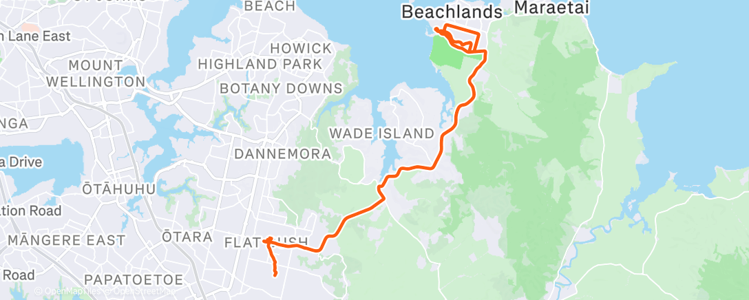 Карта физической активности (Evening Ride)