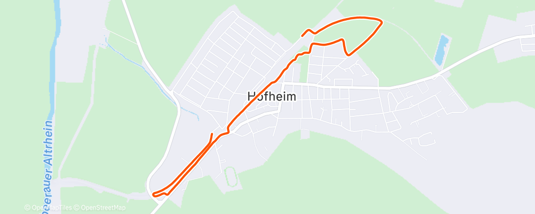 Карта физической активности (Lauf am Nachmittag)