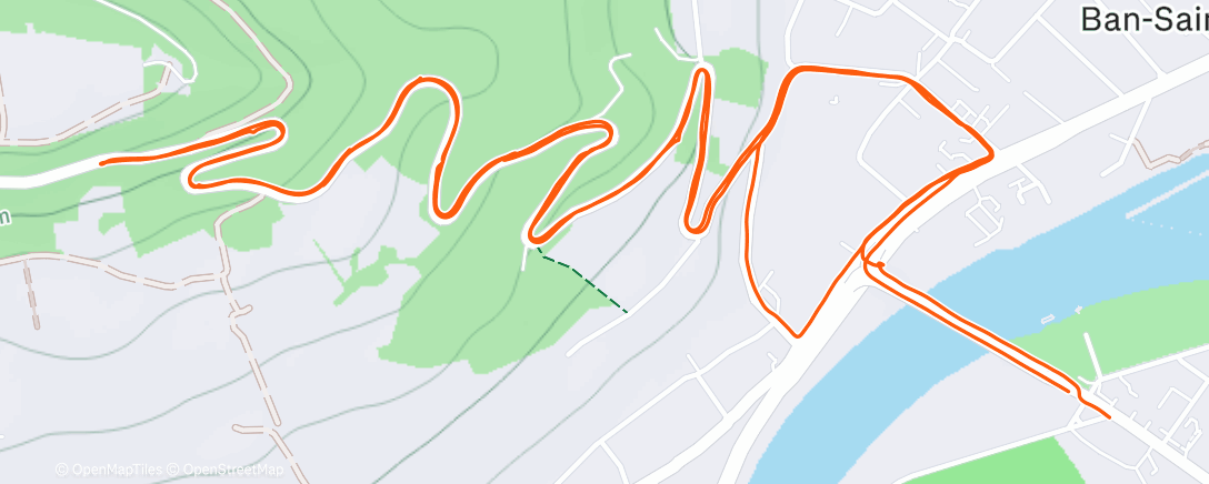 Map of the activity, Morning Run