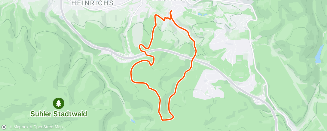 Map of the activity, Abendlauf