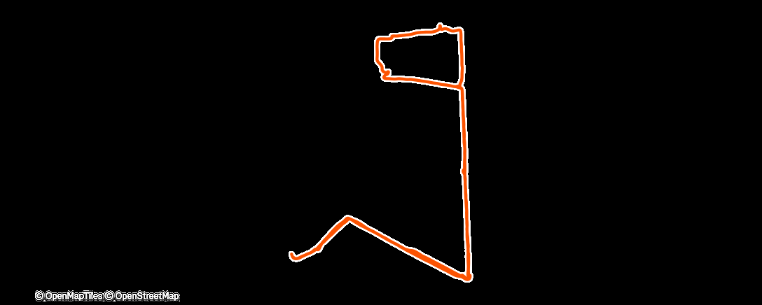 Map of the activity, Lauf am Morgen