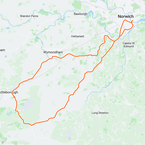 Norwich Ride | 63.0 km Cycling Route on Strava