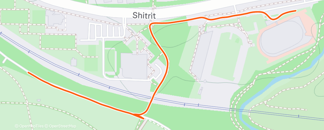 Map of the activity, Morning Run