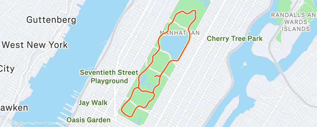 Map of the activity, Zwift - Group Ride: Eintracht's Festive 500 - Miles with the Eagle #4 (E) on NYC KOM After Party in New York