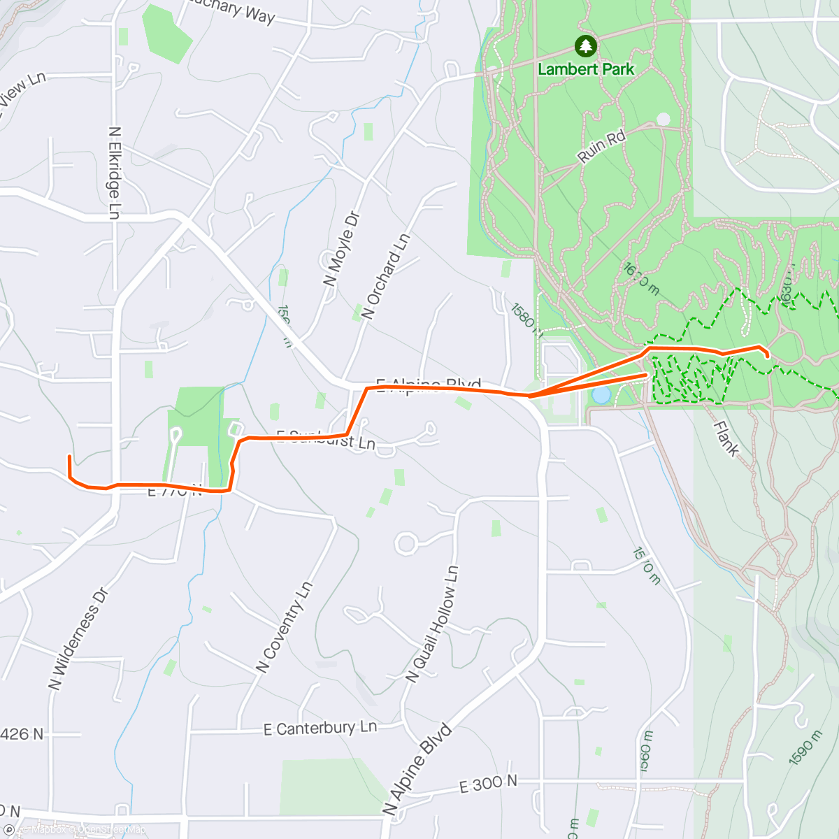 Map of the activity, R. Jeffrey took Cosmo for a walk with his Fi dog collar