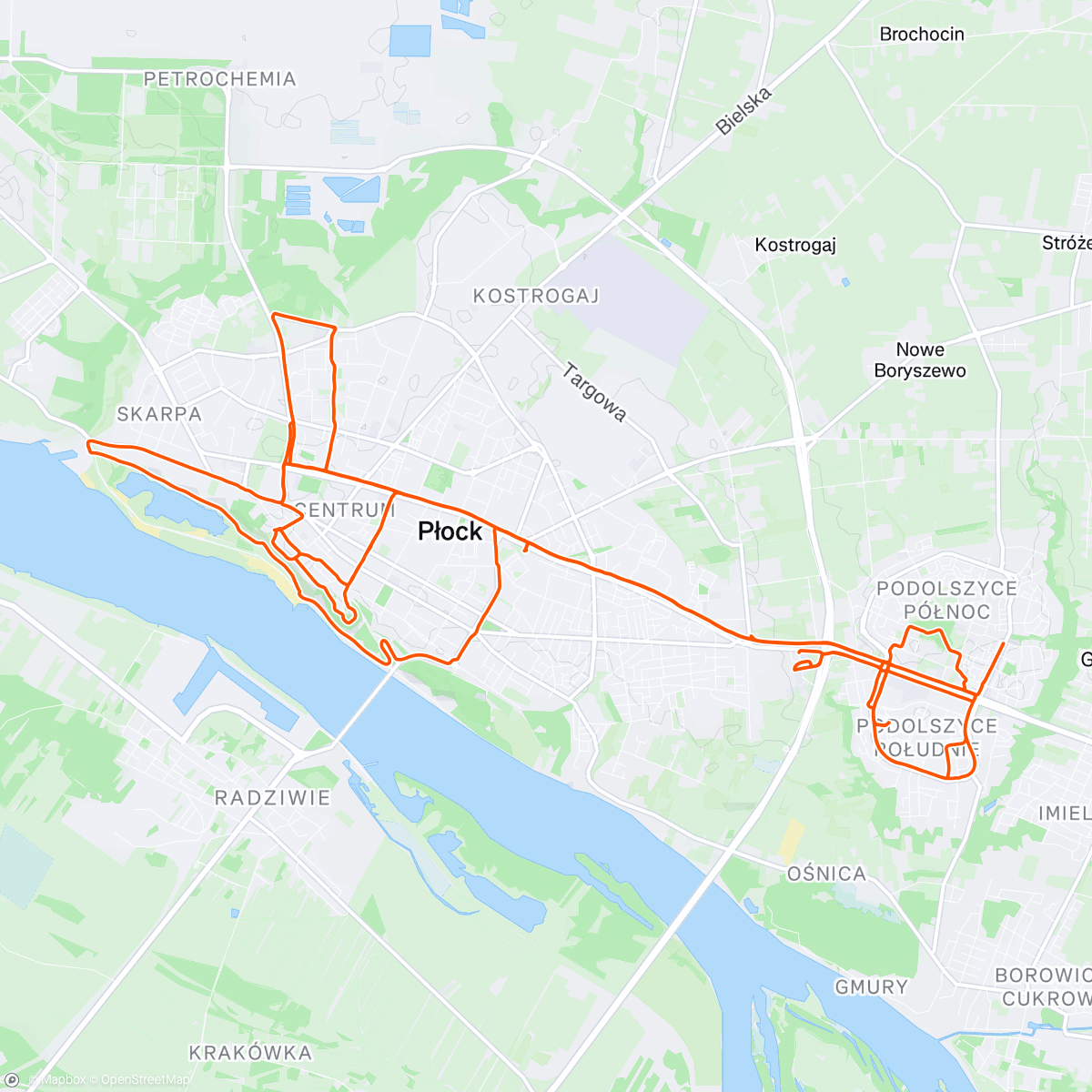 Map of the activity, Po robocie,kółeczka po mieście+ finał z widokiem na robotę 🤣