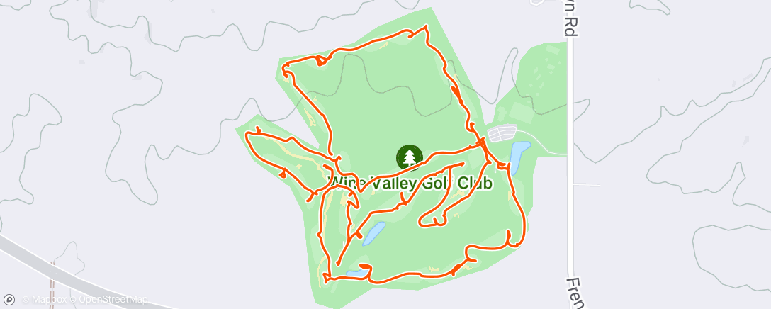 Map of the activity, Morning Golf