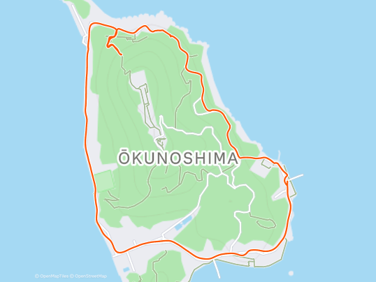 大久野島】1周3km、ウサギと毒ガスの島を走ってきた