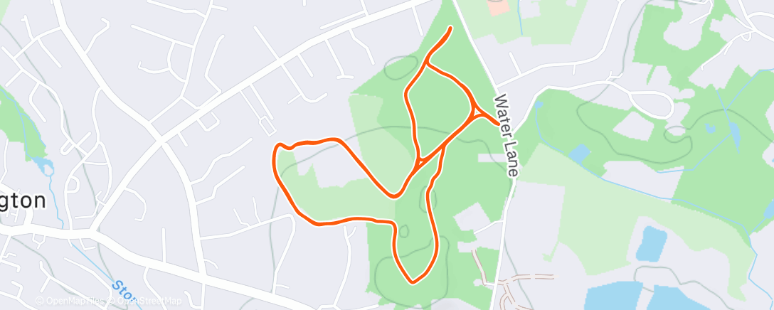 Map of the activity, Lunch Walk