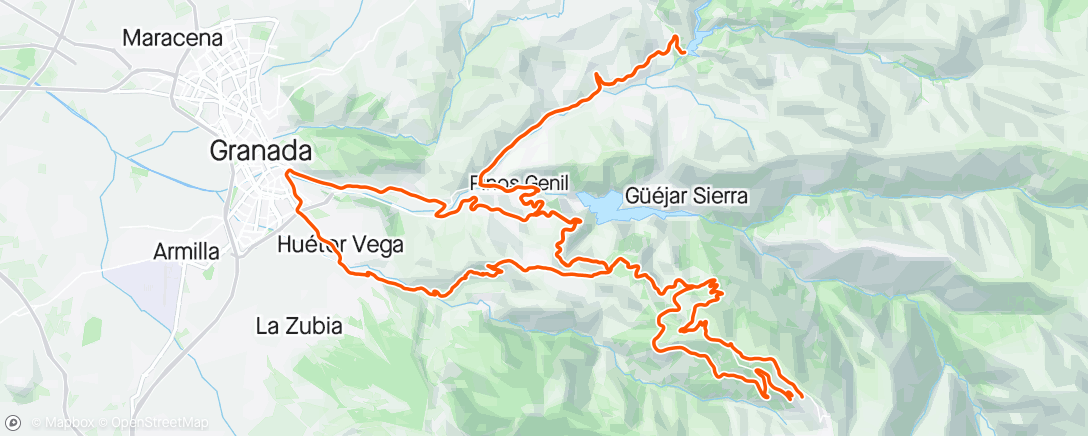 Mapa da atividade, Sierra Nevada #18