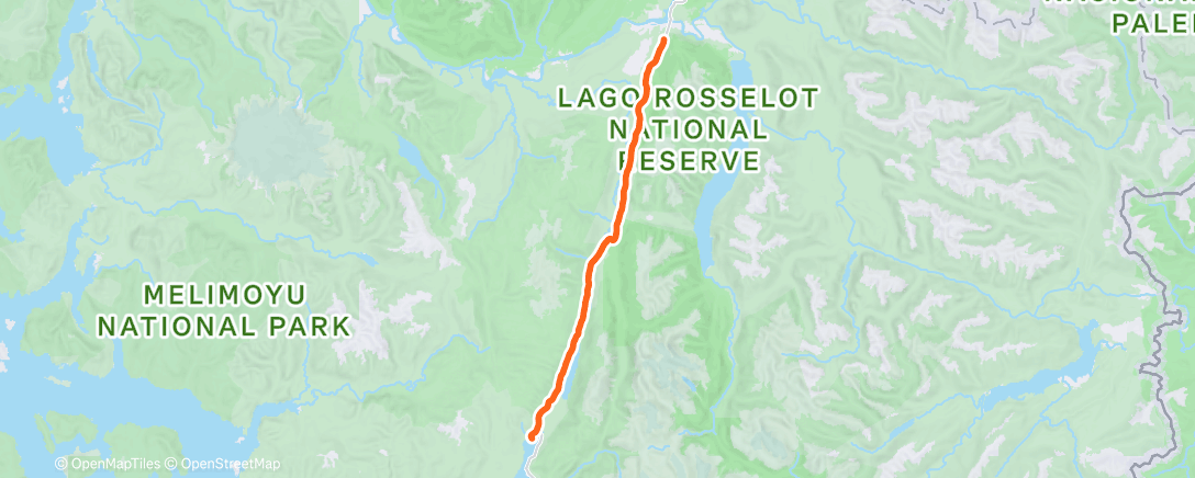 Map of the activity, Operación Cono Sur. La Junta - Puyuhuapi